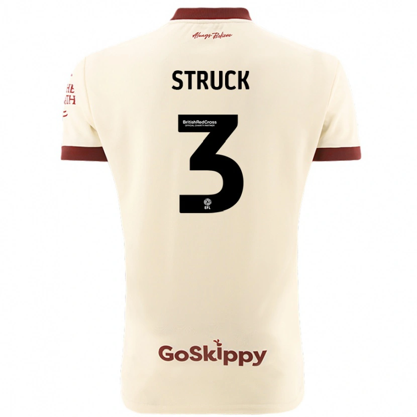 Danxen Uomo Maglia Sille Struck #3 Crema Bianco Kit Gara Away 2024/25 Maglietta