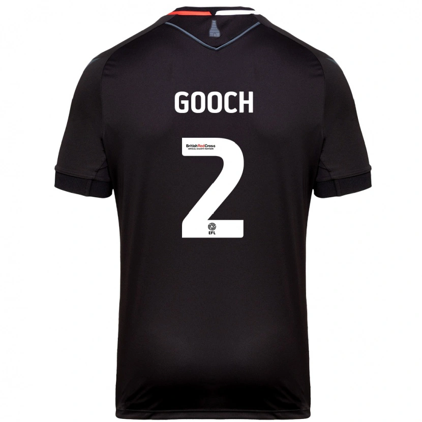 Danxen Uomo Maglia Lynden Gooch #2 Nero Kit Gara Away 2024/25 Maglietta