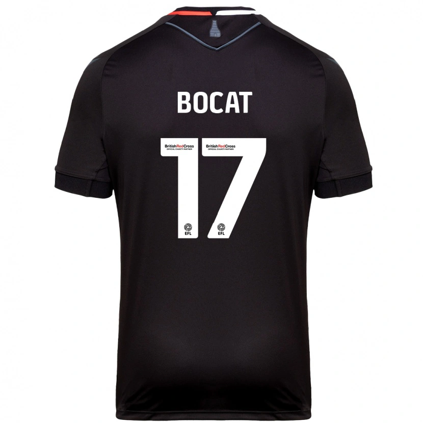 Danxen Uomo Maglia Eric-Junior Bocat #17 Nero Kit Gara Away 2024/25 Maglietta