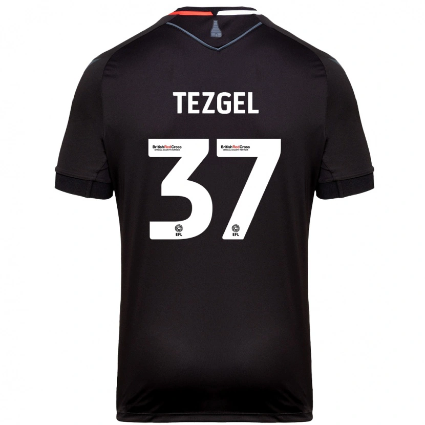 Danxen Uomo Maglia Emre Tezgel #37 Nero Kit Gara Away 2024/25 Maglietta