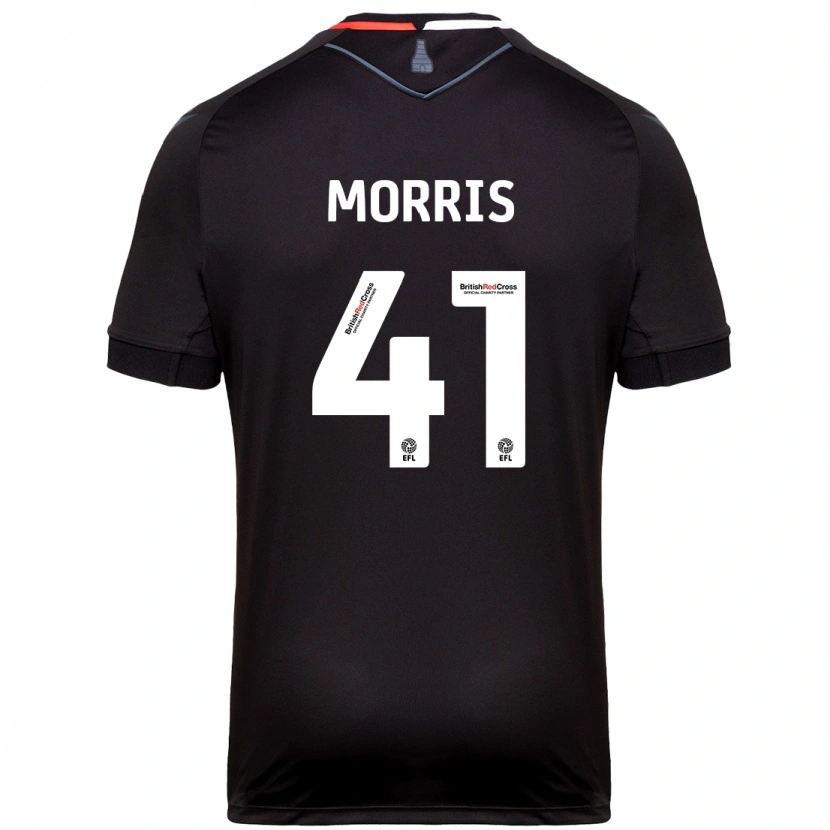 Danxen Uomo Maglia Scott Morris #41 Nero Kit Gara Away 2024/25 Maglietta
