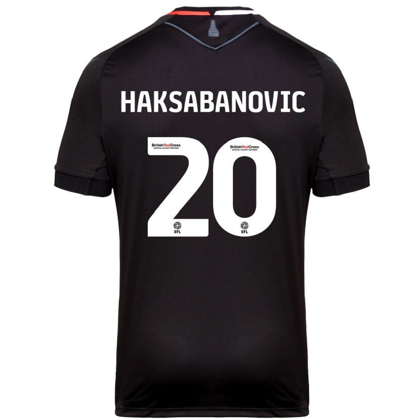 Danxen Uomo Maglia Sead Hakšabanović #20 Nero Kit Gara Away 2024/25 Maglietta