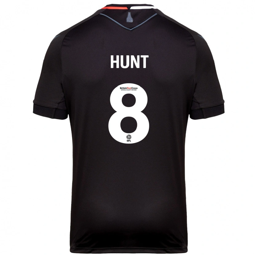 Danxen Uomo Maglia Abby Hunt #8 Nero Kit Gara Away 2024/25 Maglietta