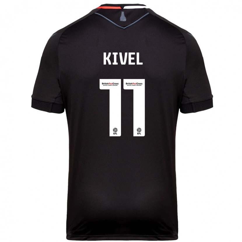 Danxen Uomo Maglia Roisin Kivel #11 Nero Kit Gara Away 2024/25 Maglietta