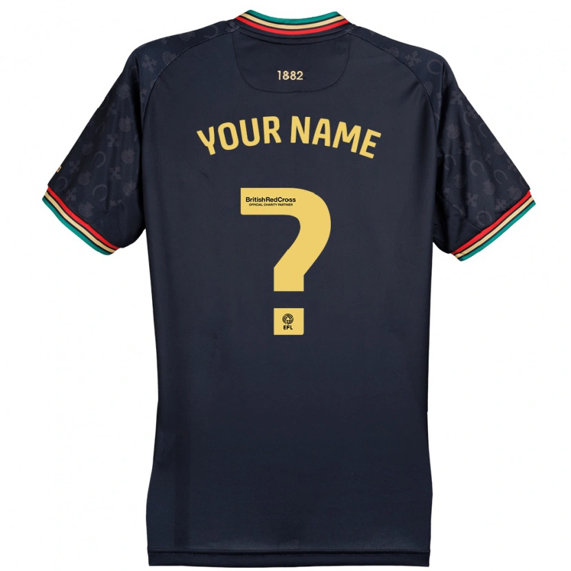 Danxen Uomo Maglia Il Tuo Nome #0 Blu Navy Scuro Kit Gara Away 2024/25 Maglietta