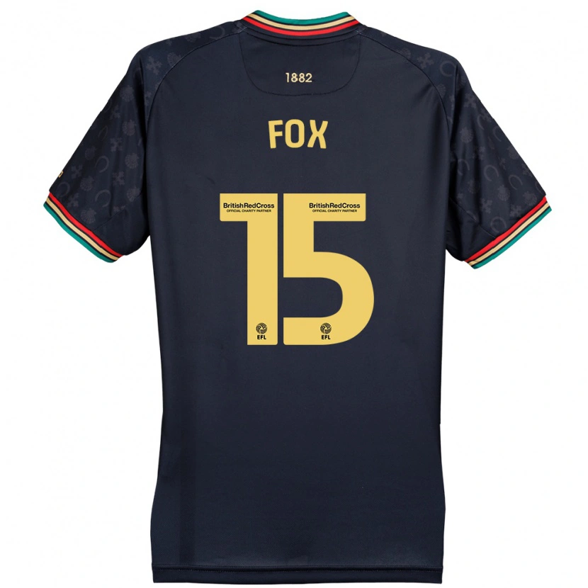 Danxen Uomo Maglia Morgan Fox #15 Blu Navy Scuro Kit Gara Away 2024/25 Maglietta
