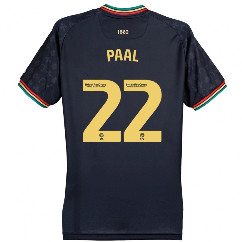 Danxen Uomo Maglia Kenneth Paal #22 Blu Navy Scuro Kit Gara Away 2024/25 Maglietta