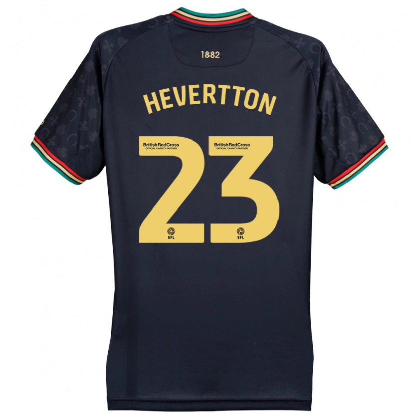 Danxen Uomo Maglia Hevertton #23 Blu Navy Scuro Kit Gara Away 2024/25 Maglietta
