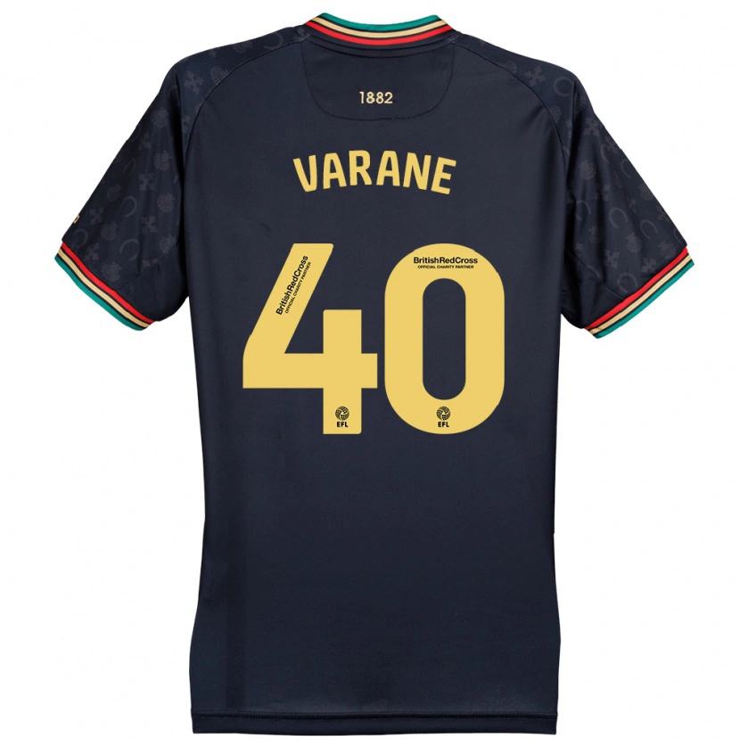 Danxen Uomo Maglia Jonathan Varane #40 Blu Navy Scuro Kit Gara Away 2024/25 Maglietta
