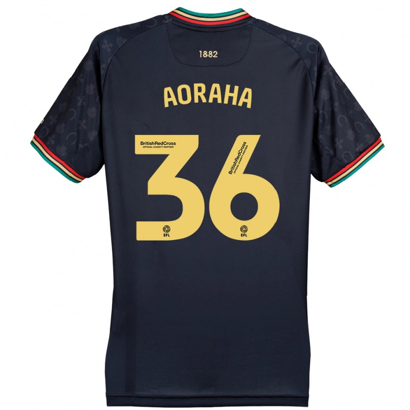 Danxen Uomo Maglia Alexander Aoraha #36 Blu Navy Scuro Kit Gara Away 2024/25 Maglietta