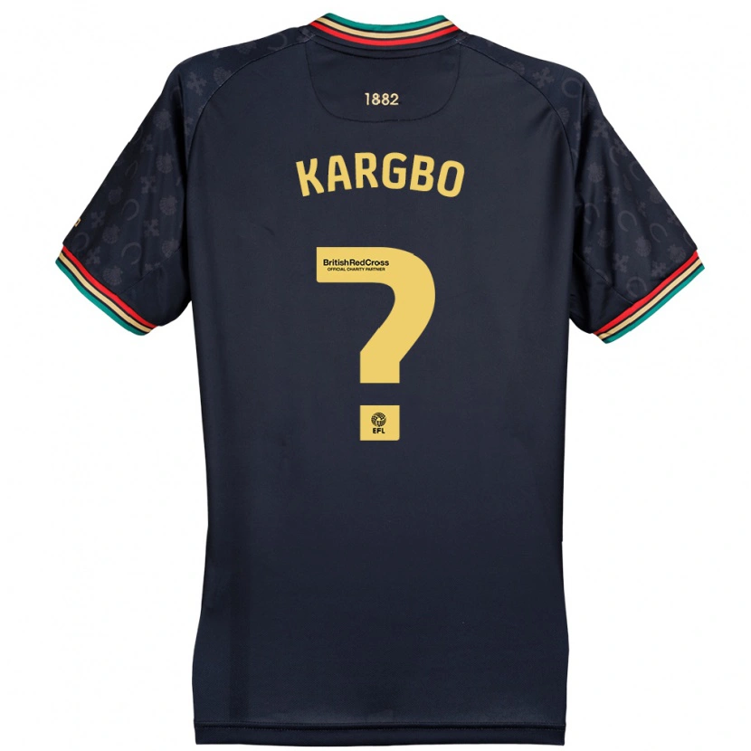 Danxen Uomo Maglia Hamzad Kargbo #0 Blu Navy Scuro Kit Gara Away 2024/25 Maglietta