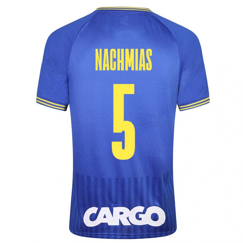 Danxen Uomo Maglia Idan Nachmias #5 Bianco Kit Gara Away 2024/25 Maglietta