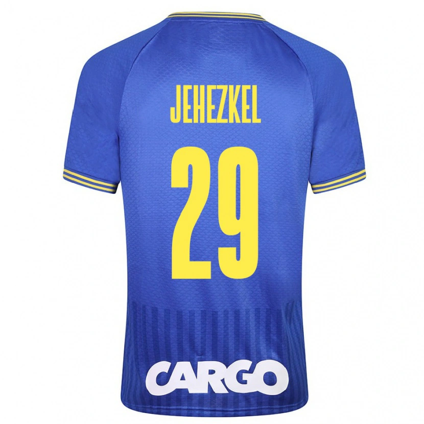 Danxen Uomo Maglia Sagiv Jehezkel #29 Bianco Kit Gara Away 2024/25 Maglietta
