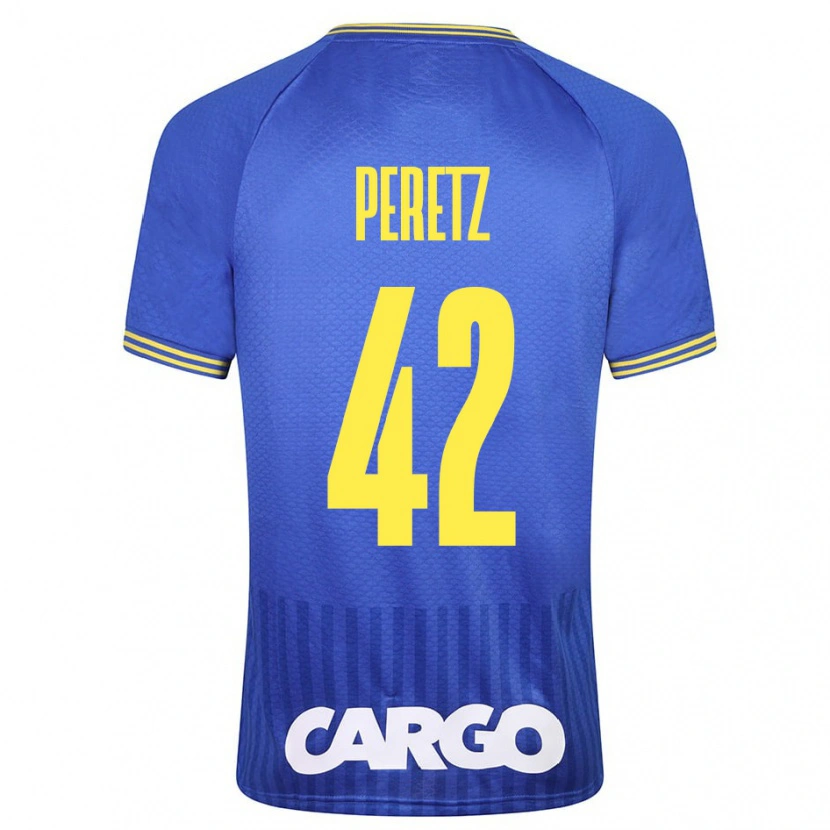 Danxen Uomo Maglia Dor Peretz #42 Bianco Kit Gara Away 2024/25 Maglietta