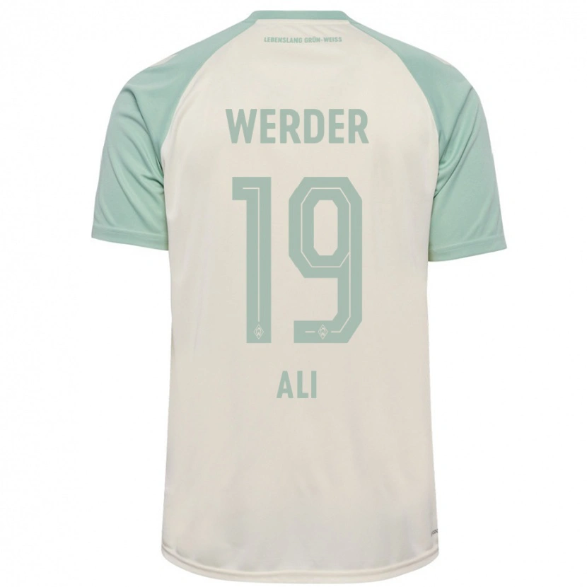 Danxen Uomo Maglia Rok Ali #19 Bianco Sporco Verde Chiaro Kit Gara Away 2024/25 Maglietta