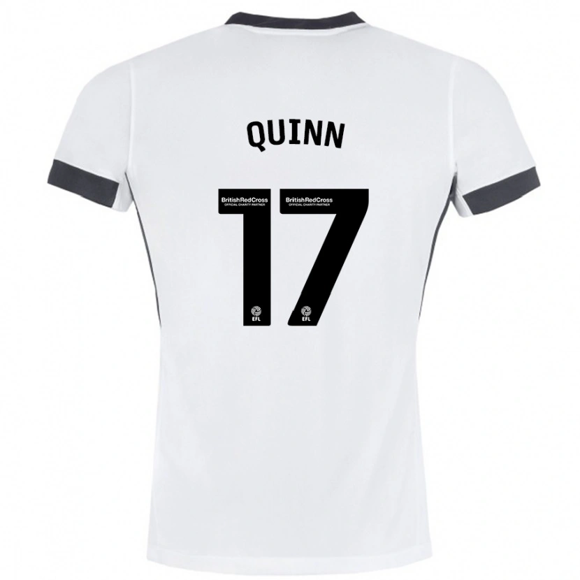 Danxen Uomo Maglia Lucy Quinn #17 Bianco Nero Kit Gara Away 2024/25 Maglietta