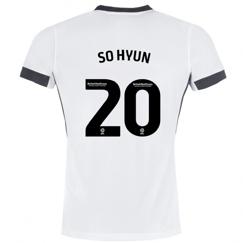Danxen Uomo Maglia Cho So-Hyun #20 Bianco Nero Kit Gara Away 2024/25 Maglietta