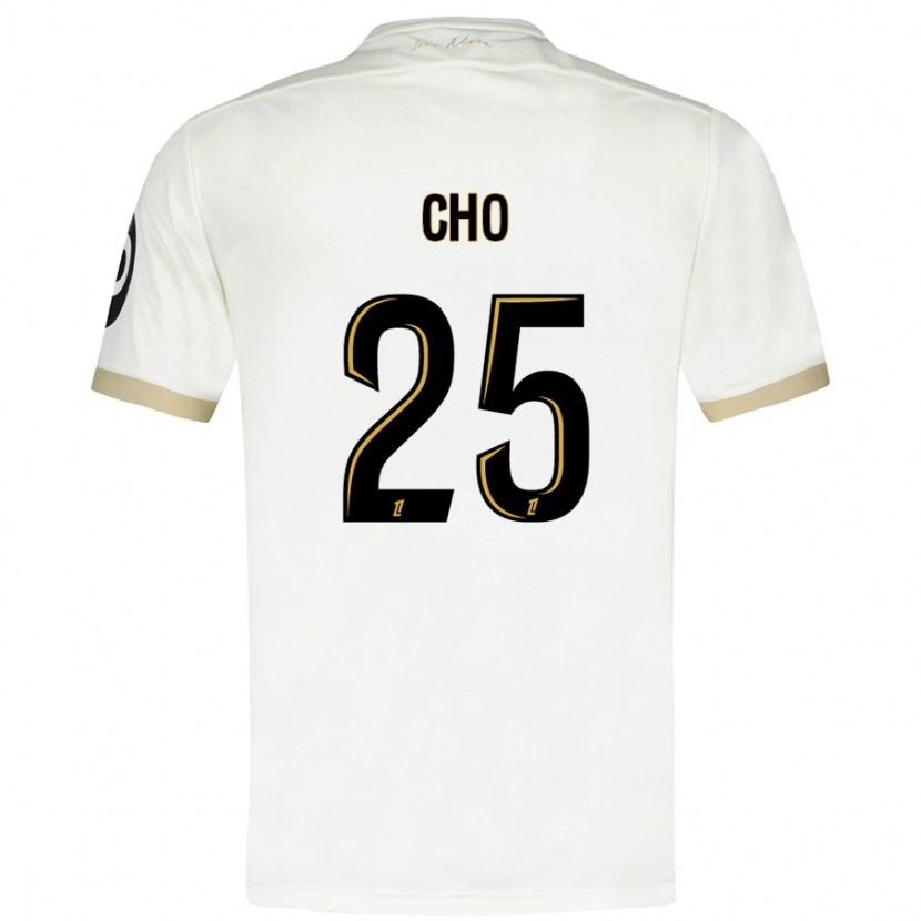 Danxen Uomo Maglia Mohamed-Ali Cho #25 Bianco Oro Kit Gara Away 2024/25 Maglietta