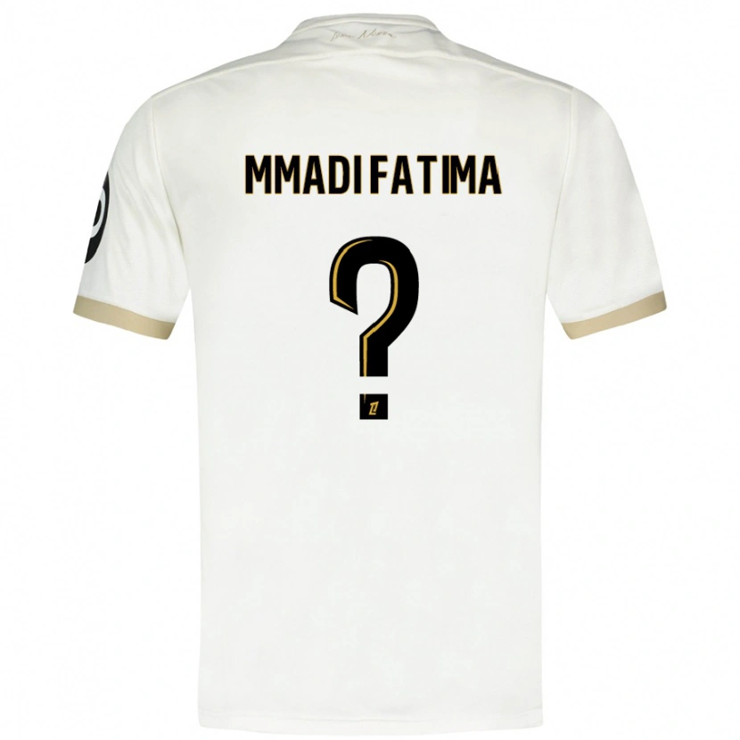Danxen Uomo Maglia Ismael Mmadi Fatima #0 Bianco Oro Kit Gara Away 2024/25 Maglietta