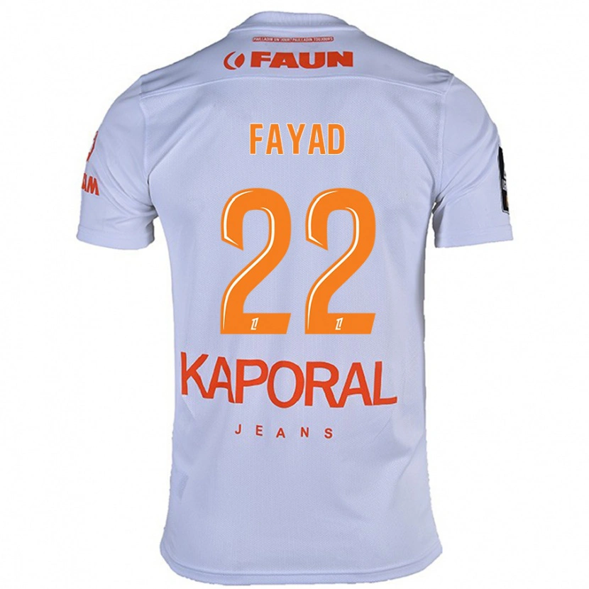 Danxen Uomo Maglia Khalil Fayad #22 Bianco Kit Gara Away 2024/25 Maglietta