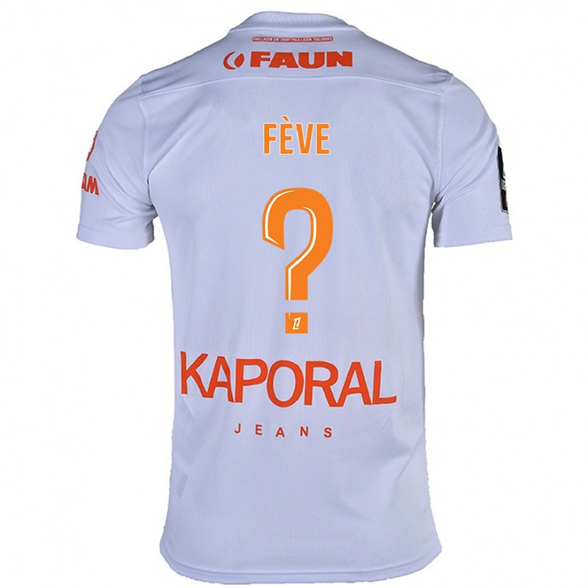 Danxen Uomo Maglia Lino Fève #0 Bianco Kit Gara Away 2024/25 Maglietta