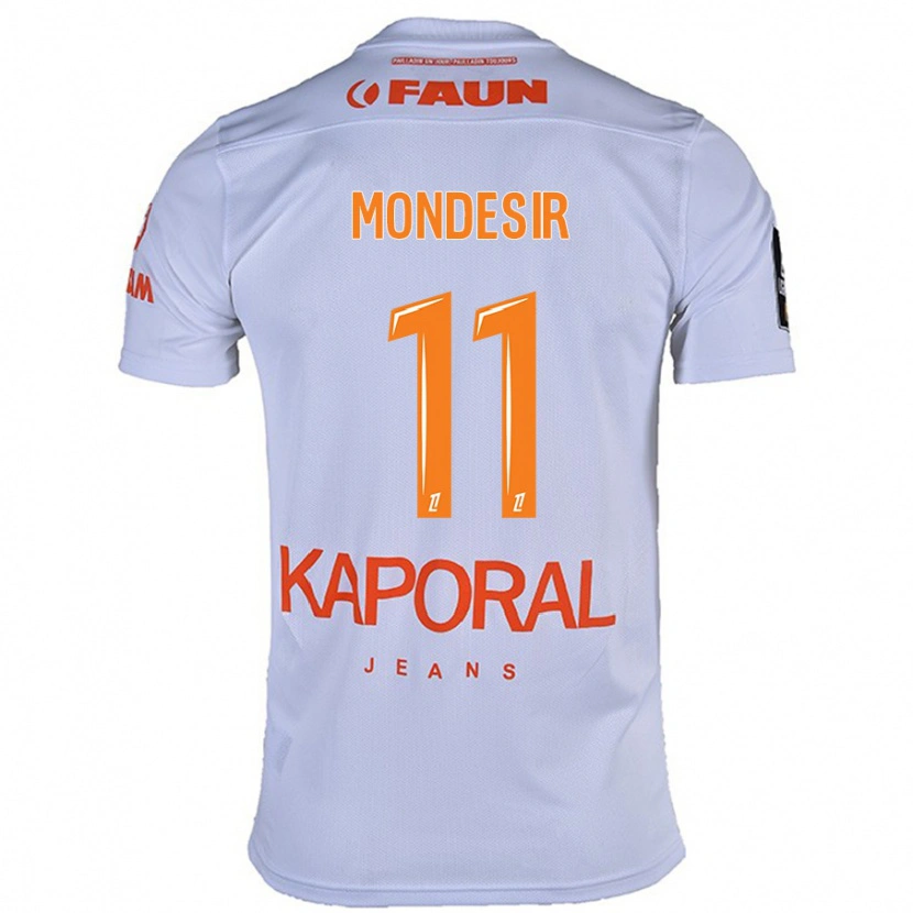 Danxen Uomo Maglia Nérilia Mondésir #11 Bianco Kit Gara Away 2024/25 Maglietta
