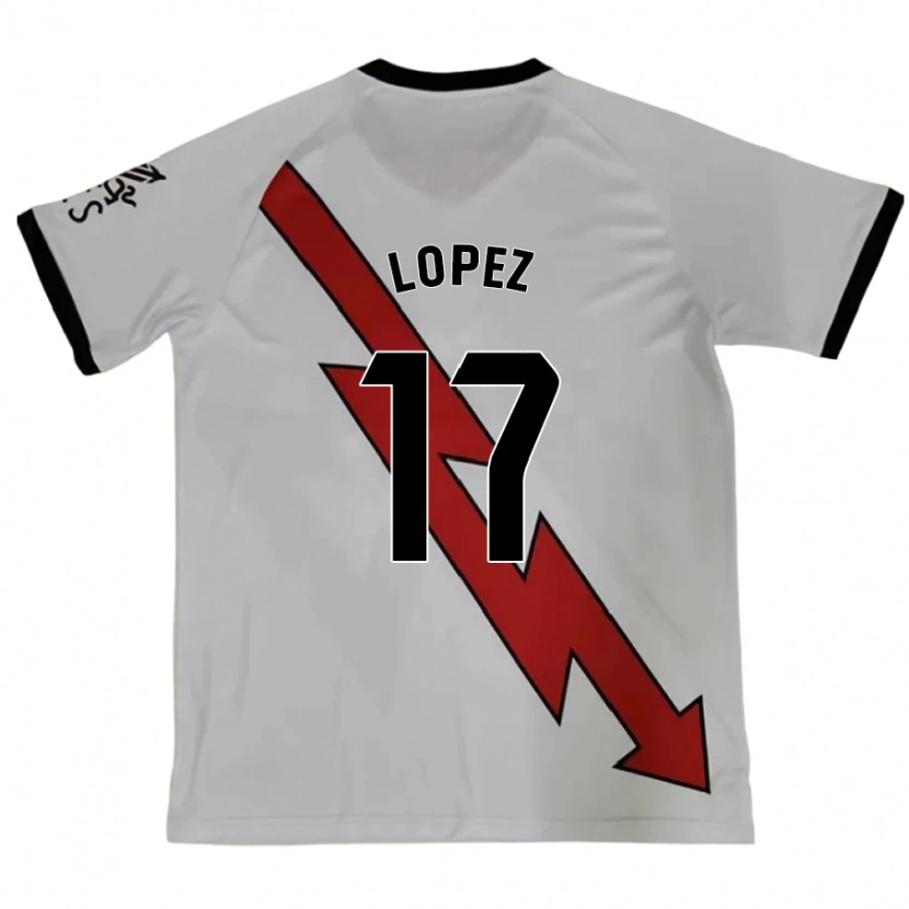 Danxen Uomo Maglia Unai López #17 Rosso Kit Gara Away 2024/25 Maglietta