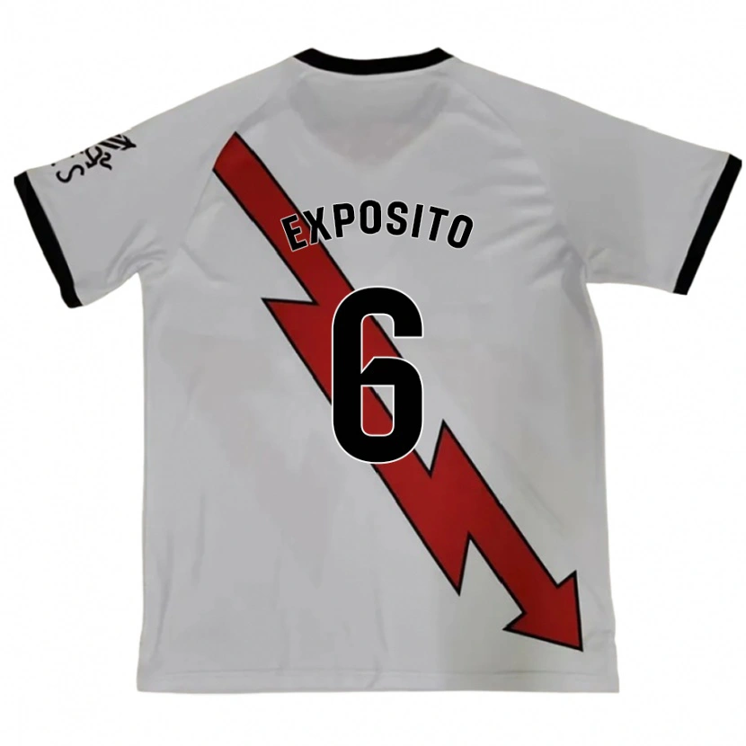 Danxen Uomo Maglia Álvaro Expósito #6 Rosso Kit Gara Away 2024/25 Maglietta