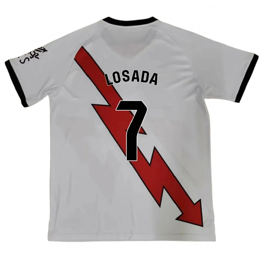 Danxen Uomo Maglia Juan Losada #7 Rosso Kit Gara Away 2024/25 Maglietta