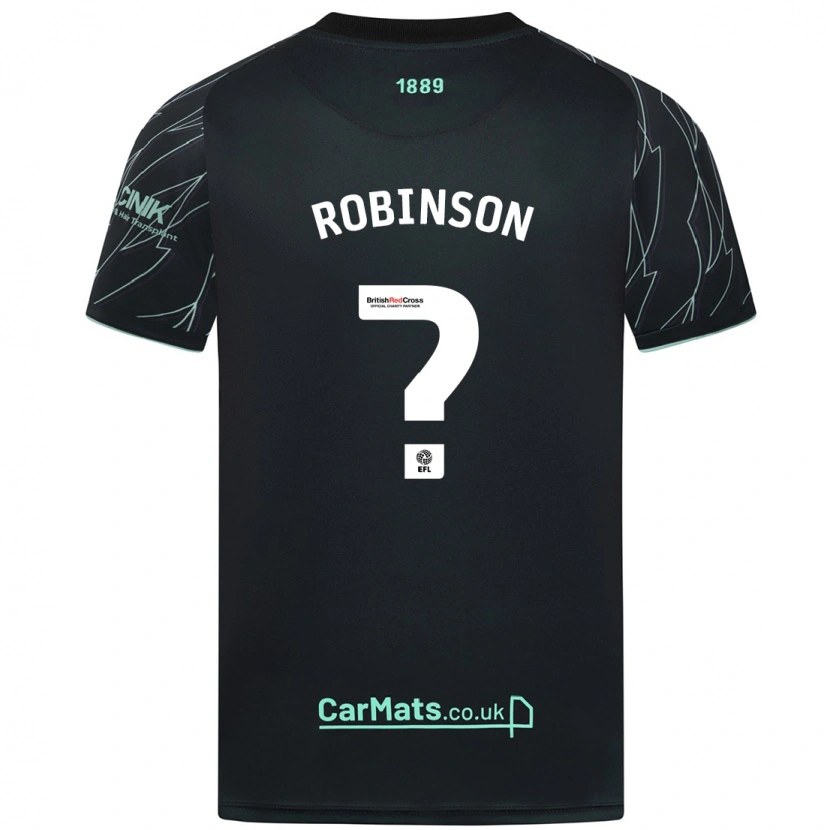 Danxen Uomo Maglia Monique Robinson #0 Nero Verde Kit Gara Away 2024/25 Maglietta