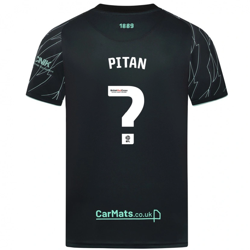 Danxen Uomo Maglia Levis Pitan #0 Nero Verde Kit Gara Away 2024/25 Maglietta