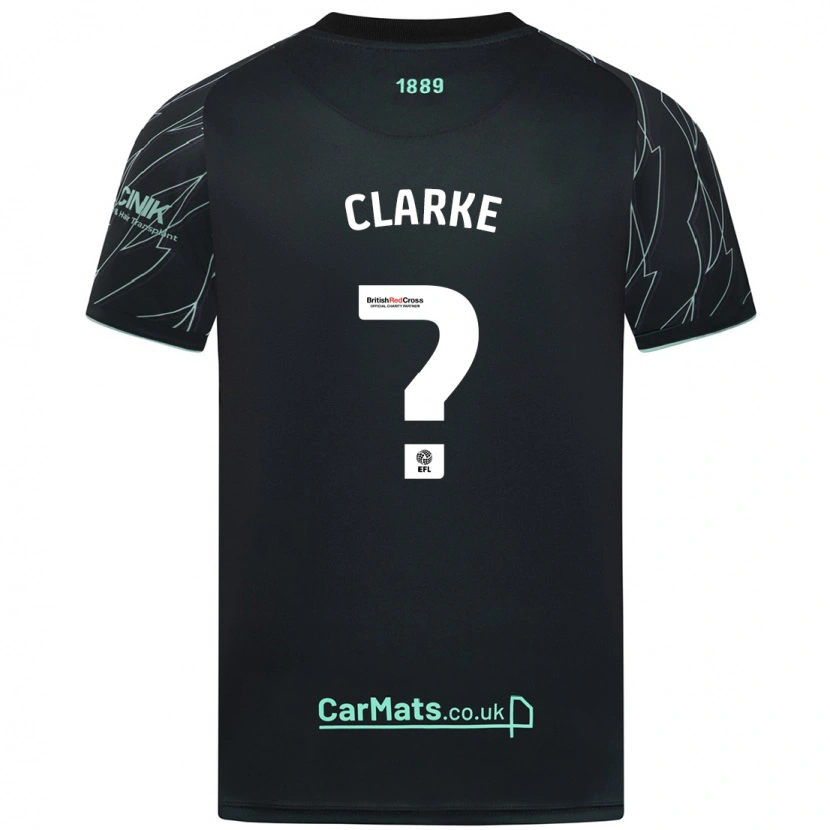 Danxen Uomo Maglia Stafford Clarke #0 Nero Verde Kit Gara Away 2024/25 Maglietta