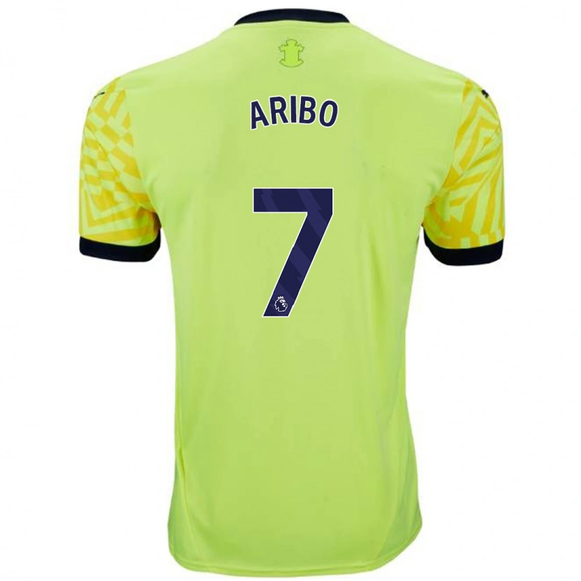 Danxen Uomo Maglia Joe Aribo #7 Giallo Kit Gara Away 2024/25 Maglietta