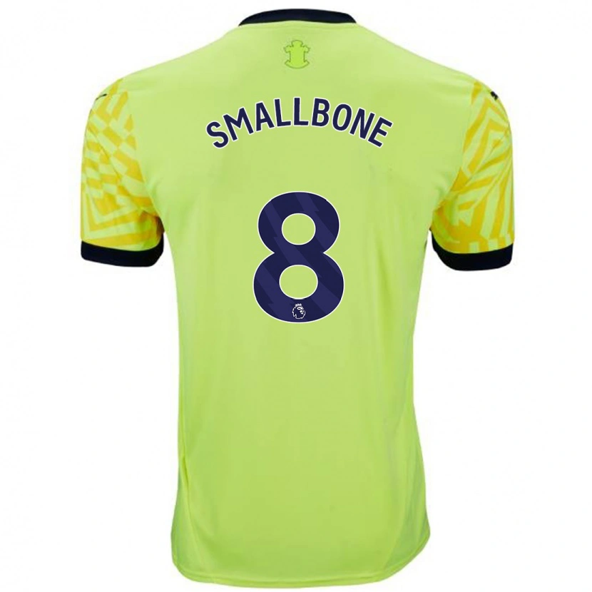 Danxen Uomo Maglia Will Smallbone #8 Giallo Kit Gara Away 2024/25 Maglietta