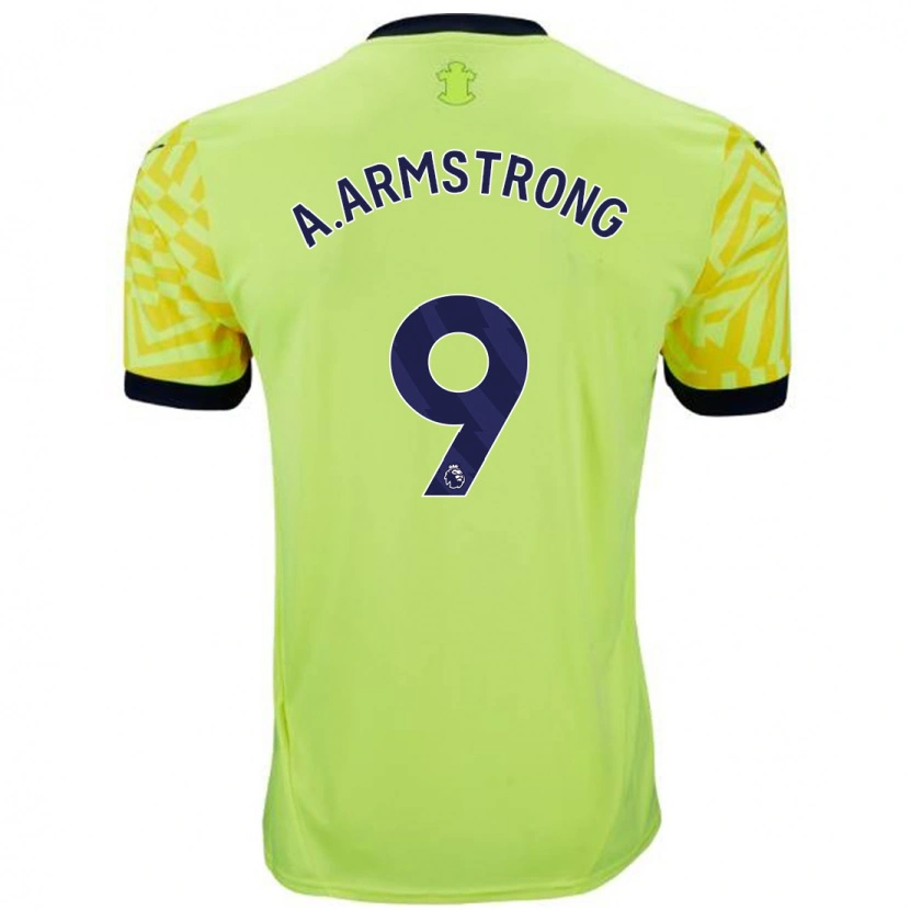 Danxen Uomo Maglia Adam Armstrong #9 Giallo Kit Gara Away 2024/25 Maglietta