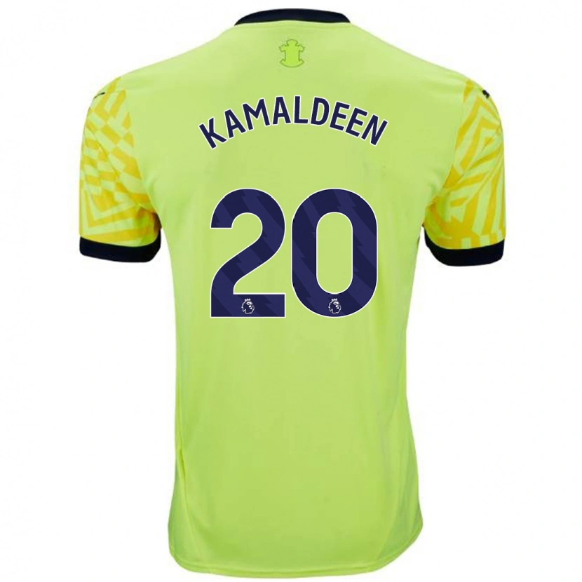 Danxen Uomo Maglia Kamaldeen Sulemana #20 Giallo Kit Gara Away 2024/25 Maglietta