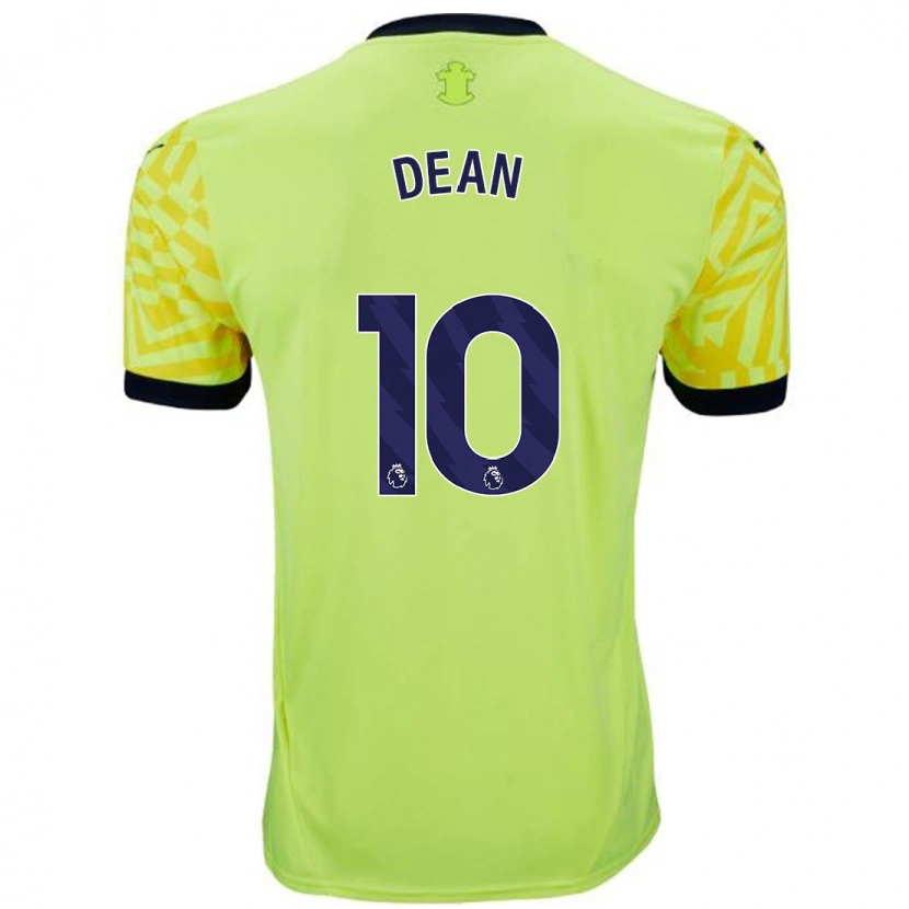 Danxen Uomo Maglia Rianna Dean #10 Giallo Kit Gara Away 2024/25 Maglietta