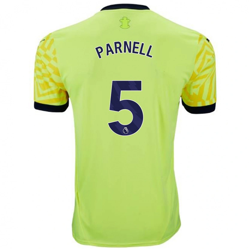 Danxen Uomo Maglia Rosanna Parnell #5 Giallo Kit Gara Away 2024/25 Maglietta
