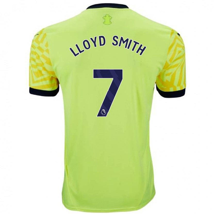 Danxen Uomo Maglia Lexi Lloyd-Smith #7 Giallo Kit Gara Away 2024/25 Maglietta