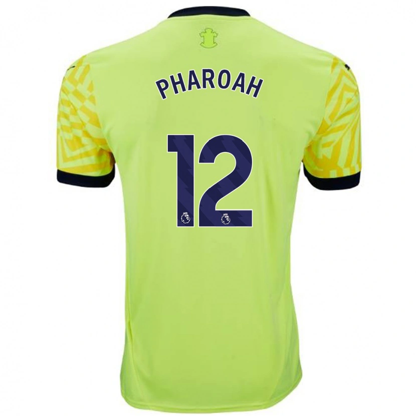 Danxen Uomo Maglia Sophia Pharoah #12 Giallo Kit Gara Away 2024/25 Maglietta