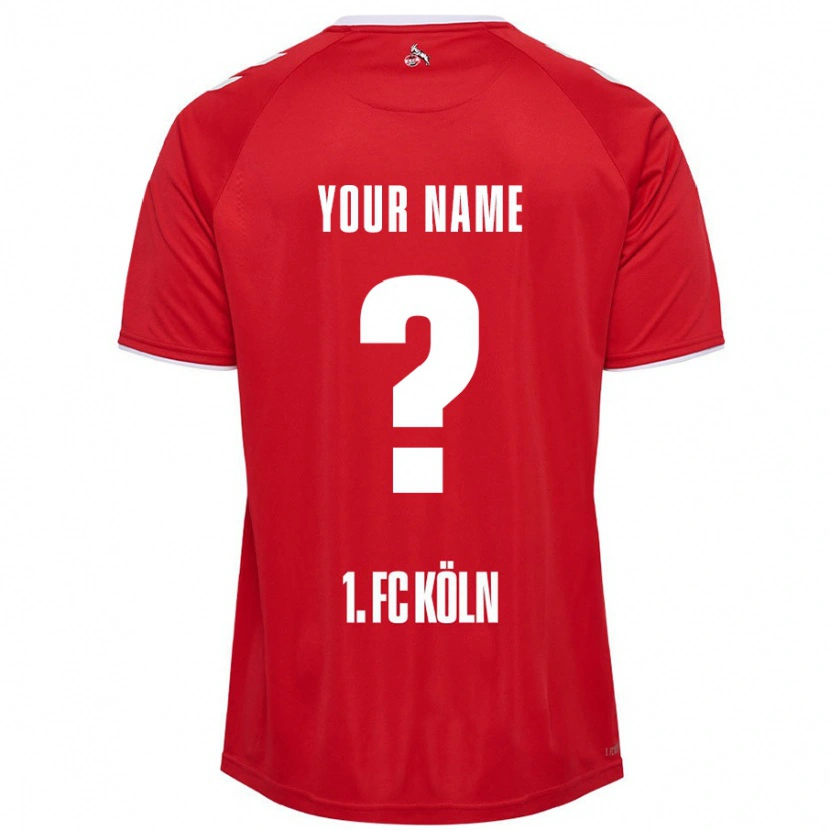 Danxen Uomo Maglia Il Tuo Nome #0 Rosso Bianco Kit Gara Away 2024/25 Maglietta