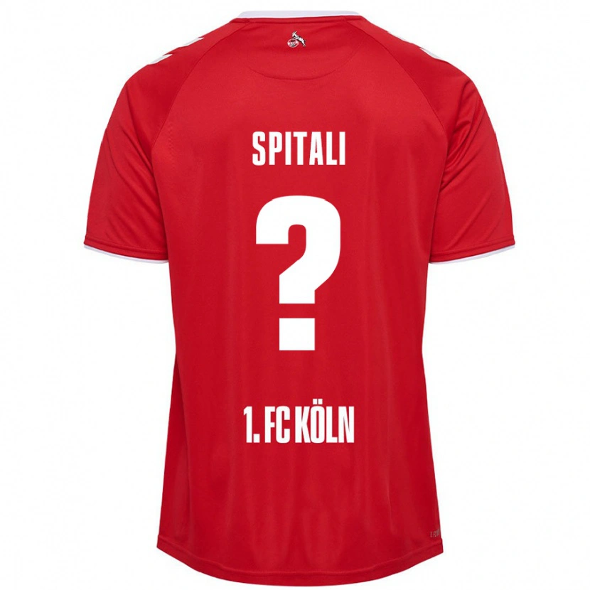 Danxen Uomo Maglia San-Luca Spitali #0 Rosso Bianco Kit Gara Away 2024/25 Maglietta