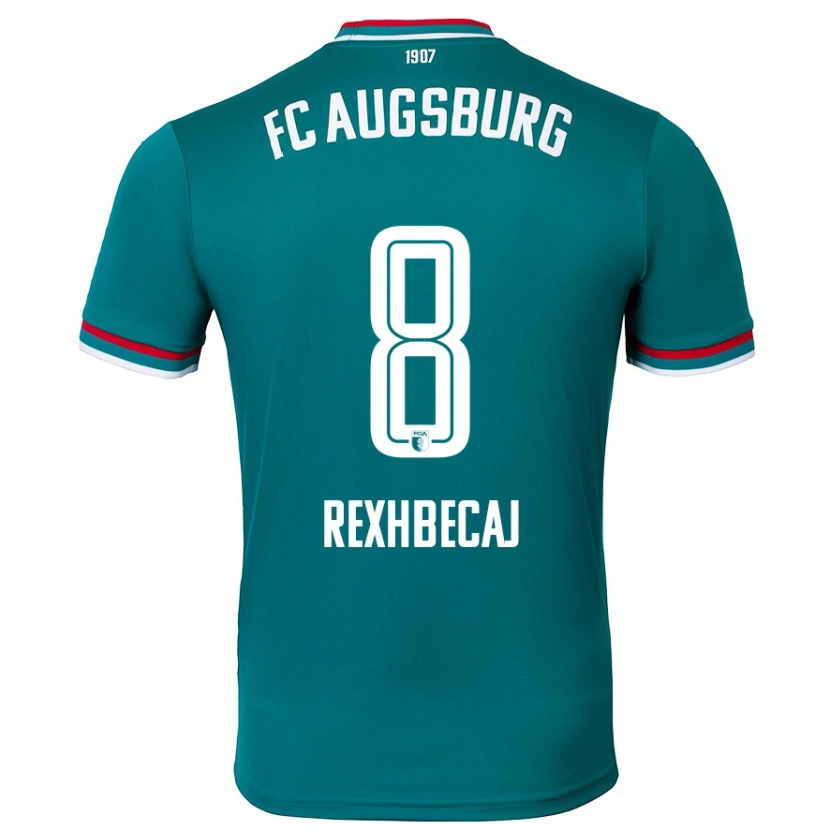 Danxen Uomo Maglia Elvis Rexhbecaj #8 Verde Scuro Kit Gara Away 2024/25 Maglietta