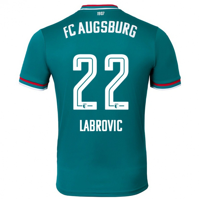 Danxen Uomo Maglia Nediljko Labrovic #22 Verde Scuro Kit Gara Away 2024/25 Maglietta