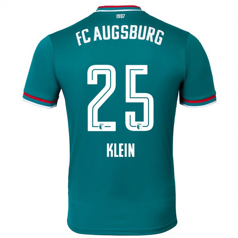 Danxen Uomo Maglia Daniel Klein #25 Verde Scuro Kit Gara Away 2024/25 Maglietta