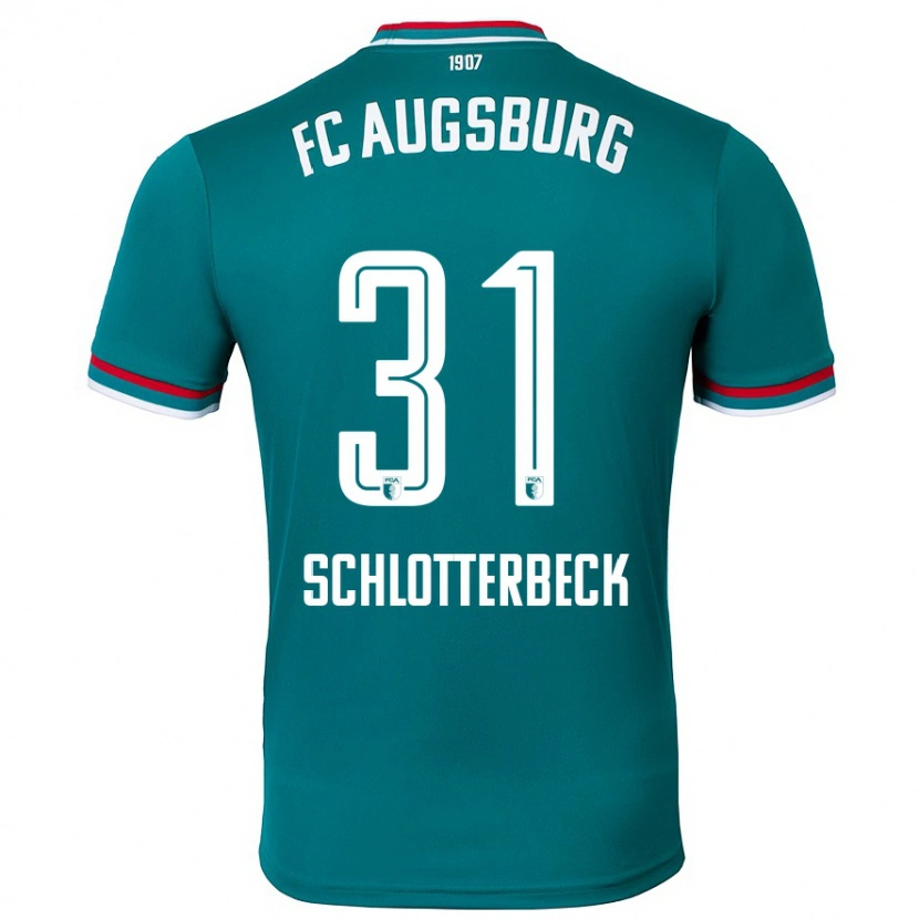 Danxen Uomo Maglia Keven Schlotterbeck #31 Verde Scuro Kit Gara Away 2024/25 Maglietta