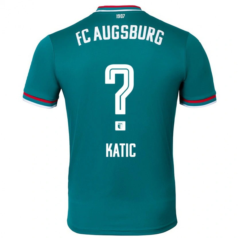 Danxen Uomo Maglia Daniel Katic #0 Verde Scuro Kit Gara Away 2024/25 Maglietta
