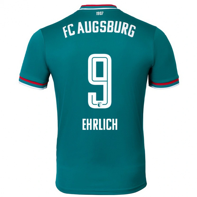 Danxen Uomo Maglia Lucas Ehrlich #9 Verde Scuro Kit Gara Away 2024/25 Maglietta