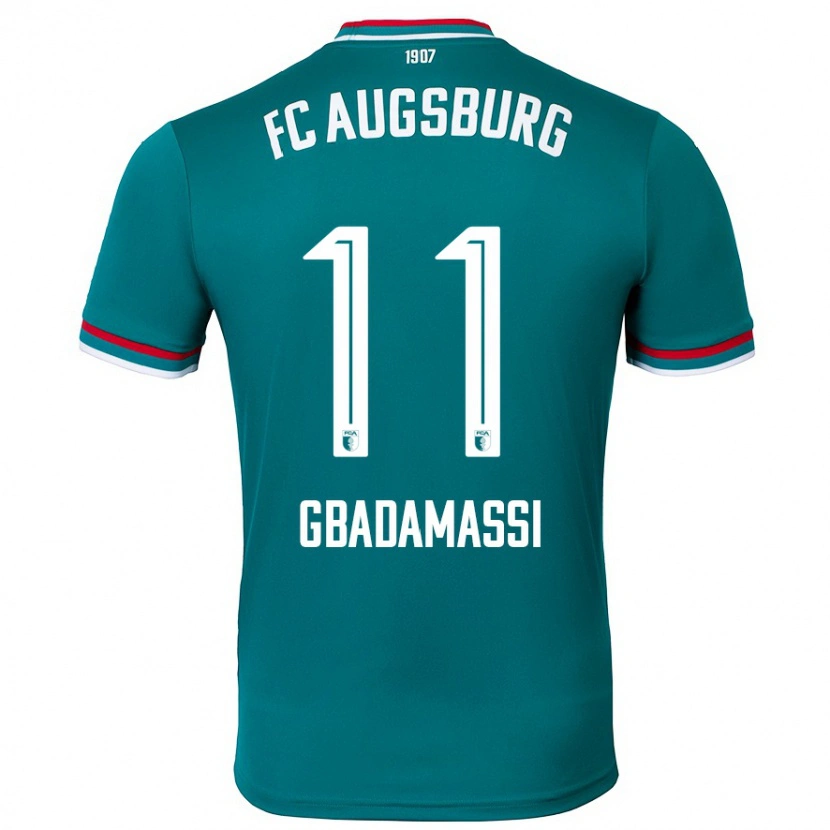 Danxen Uomo Maglia Rayane Gbadamassi #11 Verde Scuro Kit Gara Away 2024/25 Maglietta