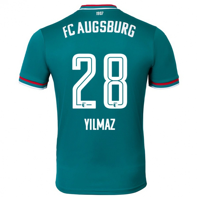 Danxen Uomo Maglia Tuna Yilmaz #28 Verde Scuro Kit Gara Away 2024/25 Maglietta